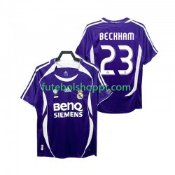 Camisola Homem Real Madrid Beckham 23 2007 Retro Alternativa Equipamento 2006 Manga Curta