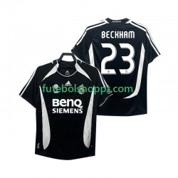 Camisola Homem Real Madrid Beckham 23 2007 Retro Terceiro Equipamento 2006 Manga Curta