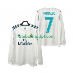 Camisola Homem Real Madrid CRISTIANO RONALDO 7 2017 2018 Retro Principais Equipamento Manga Comprida