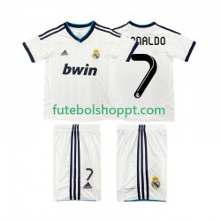 Camisola Júnior Real Madrid Cristiano Ronaldo 7 2012 2013 Retro Principais Equipamento Manga Curta