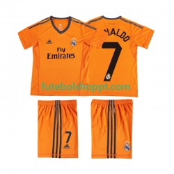 Camisola Júnior Real Madrid Cristiano Ronaldo 7 2013 2014 Retro Terceiro Equipamento Manga Curta
