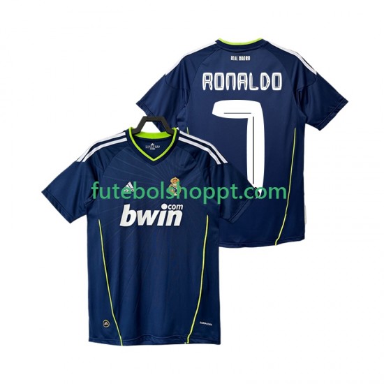 Camisola Homem Real Madrid Cristiano Ronaldo 7 Retro Alternativa Equipamento 2011 2010 Manga Curta