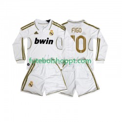 Camisola Júnior Real Madrid FIGO 10 2012 Retro Principais Equipamento 2011 Manga Comprida