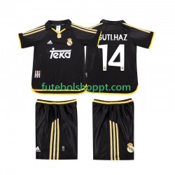 Camisola Júnior Real Madrid GUTI.HAZ 14 2001 Retro Alternativa Equipamento 1999 Manga Curta