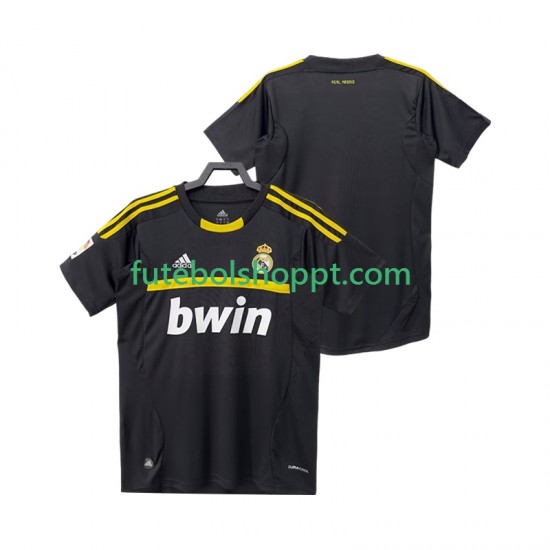 Camisola Homem Real Madrid 2012 Guarda-redes Retro Alternativa Equipamento 2011 Manga Curta