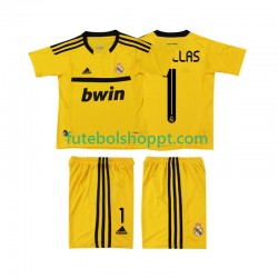 Camisola Júnior Real Madrid CASILLAS 1 2012 Guarda-redes Retro Principais Equipamento 2011 Manga Curta