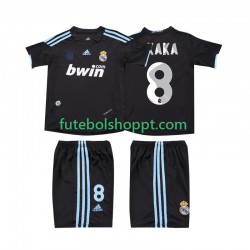 Camisola Júnior Real Madrid KAKA 8 2009 Retro Alternativa Equipamento 2010 Manga Curta