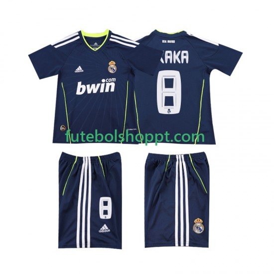 Camisola Júnior Real Madrid KAKA 8 Retro Alternativa Equipamento 2011 2010 Manga Curta