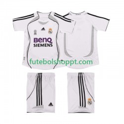 Camisola Júnior Real Madrid 2007 Retro Principais Equipamento 2006 Manga Curta
