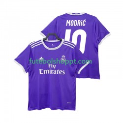 Camisola Homem Real Madrid Modrić LUCA 10 2016 2017 Retro Alternativa Equipamento Manga Curta