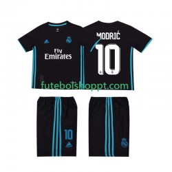 Camisola Júnior Real Madrid Modrić 10 2017 2018 Retro Alternativa Equipamento Manga Curta