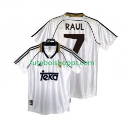 Camisola Homem Real Madrid RAUL 7 2000 Retro Principais Equipamento 1998 Manga Curta