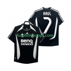 Camisola Homem Real Madrid RAUL 7 2007 Retro Terceiro Equipamento 2006 Manga Curta