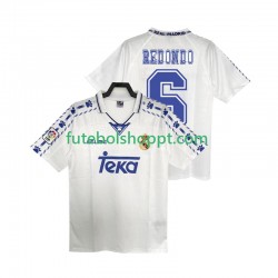 Camisola Homem Real Madrid REDONDO 6 1996 1997 Retro Principais Equipamento Manga Curta