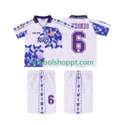 Camisola Júnior Real Madrid REDONDO 6 1996 1997 Retro Terceiro Equipamento Manga Curta
