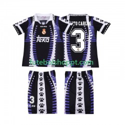 Camisola Júnior Real Madrid ROBERTO CARLOS 3 1997 Retro Terceiro Equipamento 1998 Manga Curta