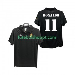 Camisola Homem Real Madrid RONALDO 11 2003 Retro Alternativa Equipamento 2002 Manga Curta