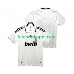 Camisola Homem Real Madrid 2009 Retro Principais Equipamento 2008 Manga Curta