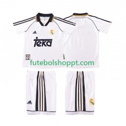 Camisola Júnior Real Madrid 2000 Retro Principais Equipamento 1998 Manga Curta