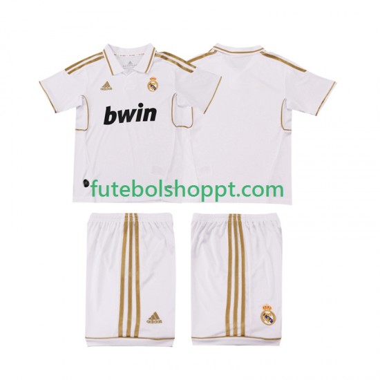 Camisola Júnior Real Madrid 2012 Retro Principais Equipamento 2011 Manga Curta