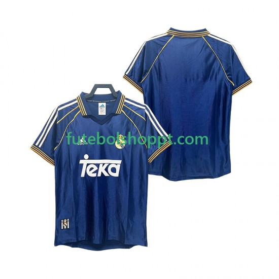 Camisola Homem Real Madrid 2000 Retro Terceiro Equipamento 1998 Manga Curta