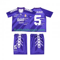 Camisola Júnior Real Madrid ZIDANE 5 1996 Retro Alternativa Equipamento 1994 Manga Curta
