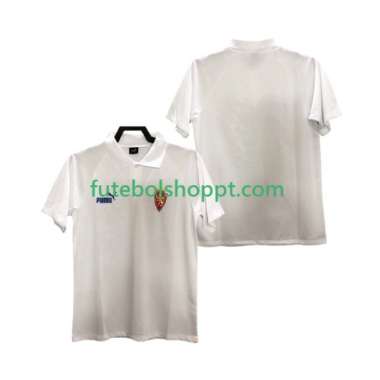 Camisola Homem Real Zaragoza 1995 Retro Principais Equipamento Manga Curta