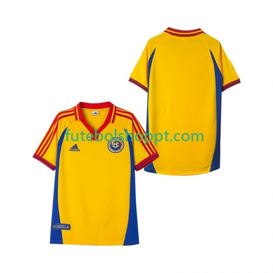 Camisola Homem Roménia 2000 Retro Principais Equipamento Manga Curta