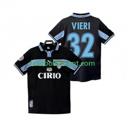 Camisola Homem SS Lazio VIERI 32 Retro Alternativa Equipamento 1998 1999 Manga Curta