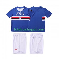 Camisola Júnior Sampdoria 1991 Retro Principais Equipamento 1990 Manga Curta