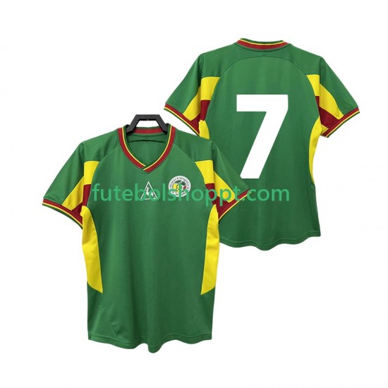 Camisola Homem Senegal 7 Retro Alternativa Equipamento 2002 Manga Curta