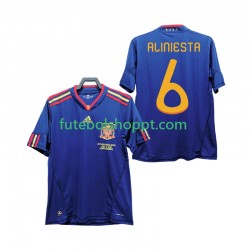 Camisola Homem Espanha Andres Iniesta 6 Retro Alternativa Equipamento 2010 Manga Curta Camisola Homem Espanha Andres Iniesta 6 Retro Alternativa Equipamento 2010 Manga Curta