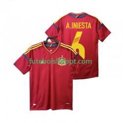 Camisola Homem Espanha Andres Iniesta 6 2012 Retro Principais Equipamento Manga Curta Camisola Homem Espanha Andres Iniesta 6 2012 Retro Principais Equipamento Manga Curta