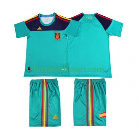 Camisola Júnior Espanha Guarda-redes Retro Principais Equipamento 2010 Manga Curta