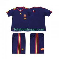 Camisola Júnior Espanha Retro Alternativa Equipamento 2010 Manga Curta