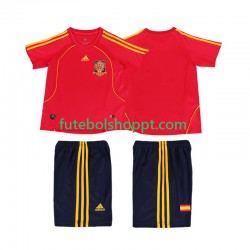 Camisola Júnior Espanha Retro Principais Equipamento 2008 Manga Curta