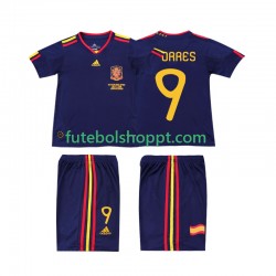 Camisola Júnior Espanha TORRES 9 Retro Alternativa Equipamento 2010 Manga Curta