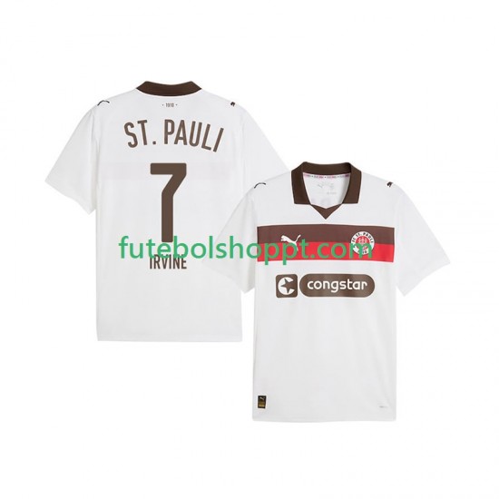 Camisola Homem St. Pauli Jackson Irvine 7 Alternativa Equipamento 2025-2026 Manga Curta