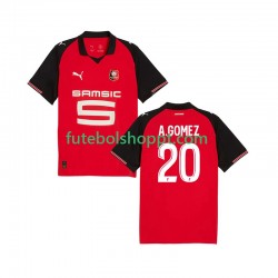 Camisola Homem Stade Rennais Andres Gomez 20 Principais Equipamento 2025-2026 Manga Curta