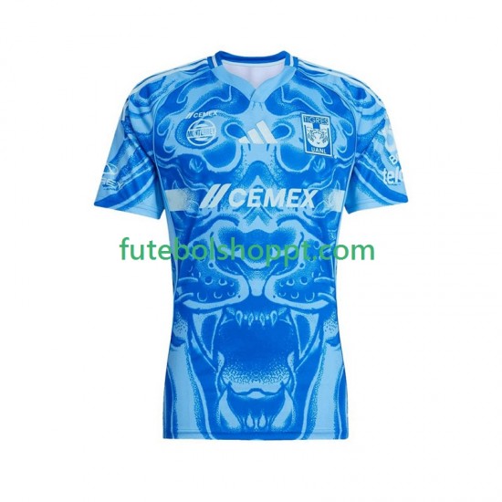 Camisola Homem Tigres UANL Alternativa Equipamento 2025-2026 Manga Curta