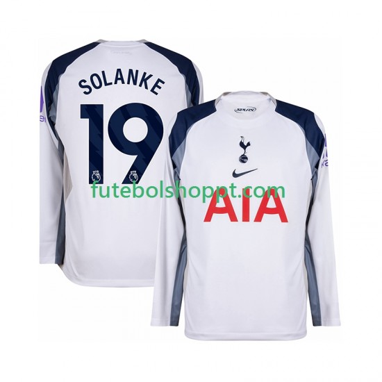 Camisola Homem Tottenham Hotspur Solanke 19 Principais Equipamento 2025-2026 Manga Comprida