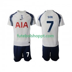 Camisola Júnior Tottenham Hotspur Son Heung-Min 7 Principais Equipamento 2025-2026 Manga Curta