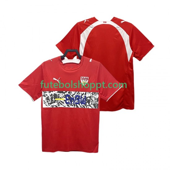 Camisola Homem VfB Stuttgart 2007 Retro Alternativa Equipamento 2006 Manga Curta