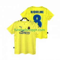 Camisola Homem Villarreal CF RIQUELME 8 2005 Retro Principais Equipamento 2006 Manga Curta