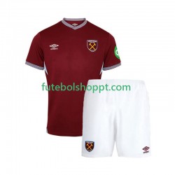 Camisola Júnior West Ham United Principais Equipamento 2025-2026 Manga Curta