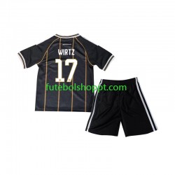 Camisola Júnior Alemanha Florian Wirtz 17 Terceiro Equipamento Copa do Mundo 2026 Manga Curta