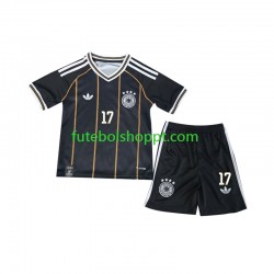 Camisola Júnior Alemanha Florian Wirtz 17 Terceiro Equipamento Copa do Mundo 2026 Manga Curta