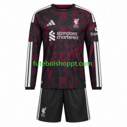 Camisola Júnior Liverpool Terceiro Equipamento 2026-2027 Manga Comprida