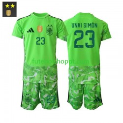 Camisola Júnior Espanha Unai Simon 23 Guarda-redes Terceiro Equipamento 2026-2027 Manga Curta