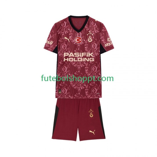 Camisola Júnior Galatasaray Terceiro Equipamento 2025-2026 Manga Curta
